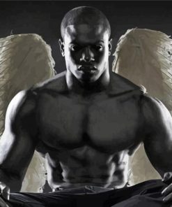 Black Male Angel - Paint By Numbers