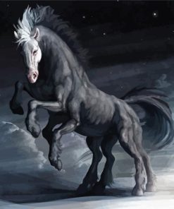 Black Sleipnir -Paint By Numbers