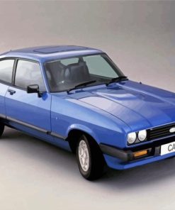 Blue Ford Capri Mk3 Paint By Numbers