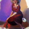 Classy 1940's Lady Paint By Numbers