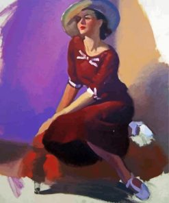 Classy 1940's Lady Paint By Numbers