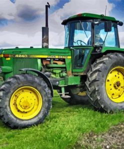 Cool John Deere Tractor Paint By Numbers