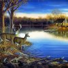 Deer By The River Paint By Numbers