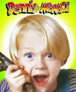 Dennis The Menace Poster Paint By Numbers