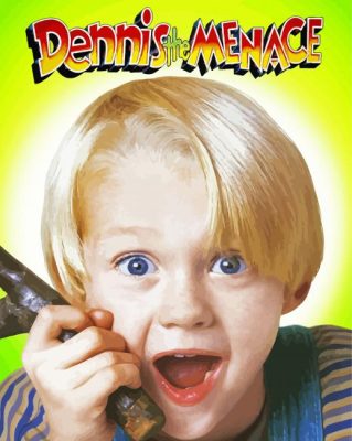 Dennis The Menace Poster Paint By Numbers