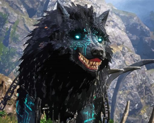 Fantasy Fenrir Wolf Animal Paint By Numbers