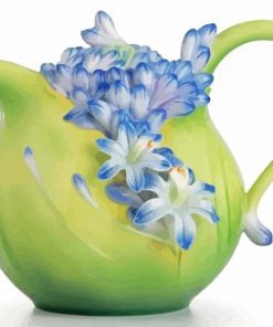 Flowers And Teapot Paint By Numbers