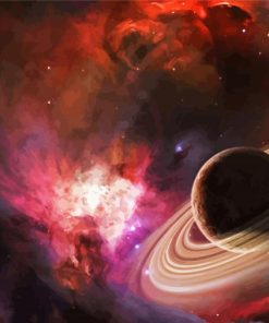 Galaxy Space And Planets Paint By Numbers