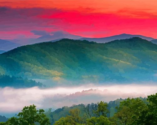 Great Smoky Mountains Paint By Numbers