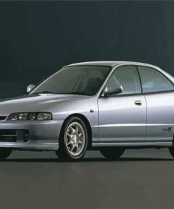 Grey Honda Integra Paint By Numbers