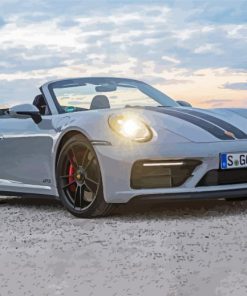 Grey Porsche 911 GTS Paint By Numbers