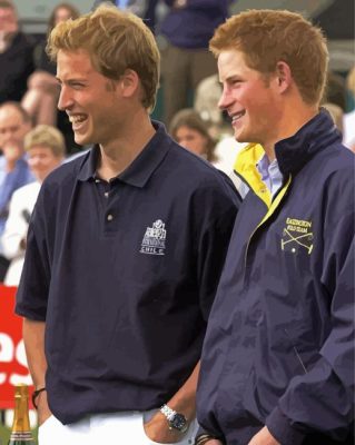 Happy Prince William And Prince Harry Paint By Numbers