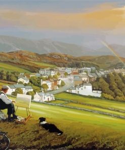 Irish Landscape Art Paint By Numbers