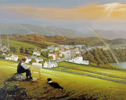 Irish Landscape Art Paint By Numbers