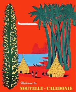 New Caledonia Poster Paint By Numbers