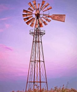 Old Windpump Paint By Numbers