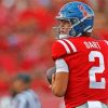 Ole Miss Football Player Back Paint By Numbers