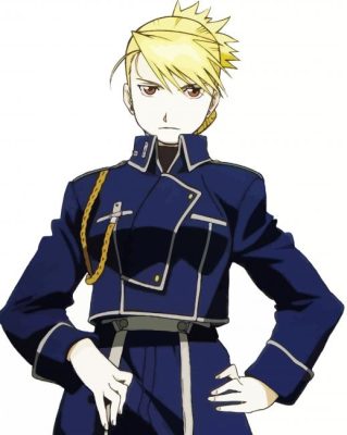 Riza Hawkeye Anime Character Art Paint By Numbers