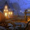 Scary Halloween Landscape Paint By Numbers