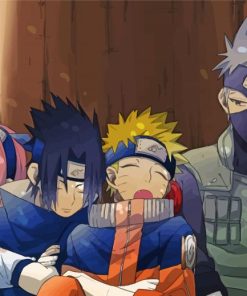 Sleepy Naruto Sasuke Sakura Kakashi Paint By Numbers