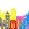 Tegucigalpa Colorful Skyline Poster Paint By Numbers