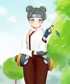 Tenten Naruto Character Paint By Numbers