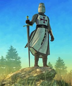 The Knight Templar Art Paint By Numbers