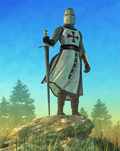 The Knight Templar Art Paint By Numbers