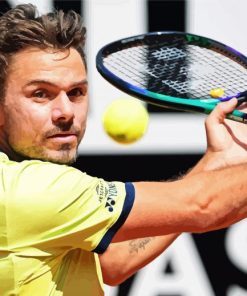 The Tennis Player Stan Wawrinka Paint By Numbers