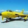 Yellow Hawker Hunter Paint By Numbers