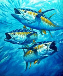 Yellowfin Tuna Paint By Numbers