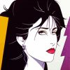 80s Girl By Patrick Nagel Paint By Numbers