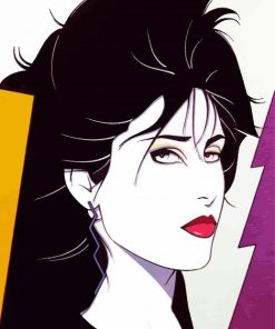 80s Girl By Patrick Nagel Paint By Numbers