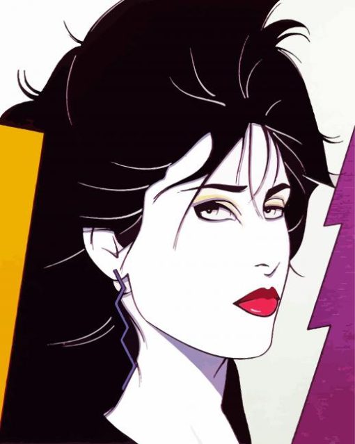 80s Girl By Patrick Nagel Paint By Numbers