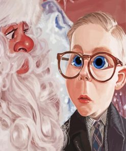 A Christmas Story Characters Art Paint By Numbers