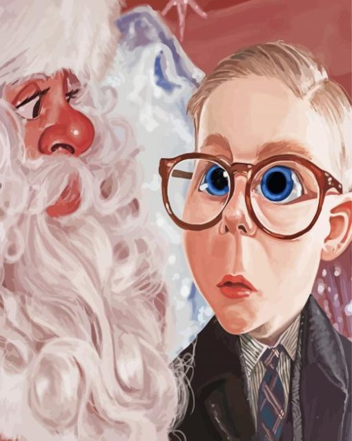 A Christmas Story Characters Art Paint By Numbers