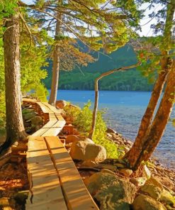 Acadia National Park Jordan Pond Paint By Numbers