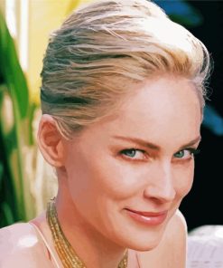 Actress Sharon Stone Paint By Numbers