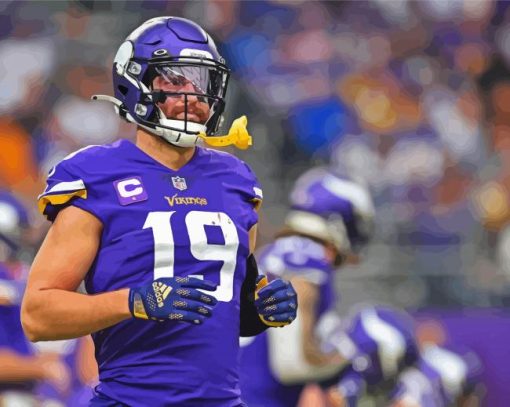 Adam Thielen Football Wide Receiver Paint By Numbers