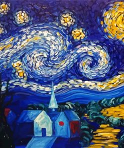 Aesthetic Starry Night Sky Paint By Numbers