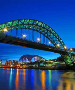 Aesthetic Tyne Bridge Newcastle Paint By Numbers