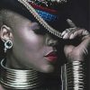 African Woman Wearing Jewelry Paint By Numbers