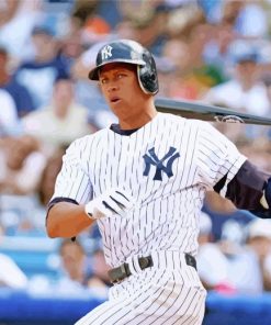 Alex Rodriguez Player Paint By Numbers