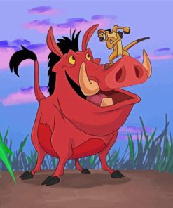 Animation Timon And Pumbaa Paint By Numbers