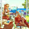 Anime Girl Painter Paint By Numbers