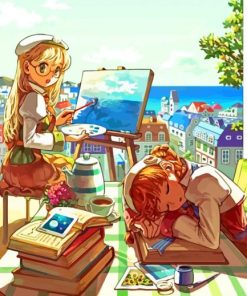 Anime Girl Painter Paint By Numbers