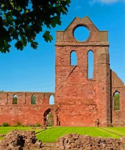 Arbroath Abbey Monument In Scotland Paint By Numbers