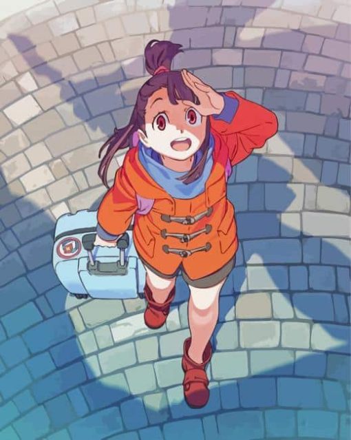 Atsuko Kagari Little Witch Academia Character Paint By Numbers