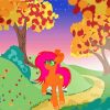 Autumn Stroll Pony Paint By Numbers