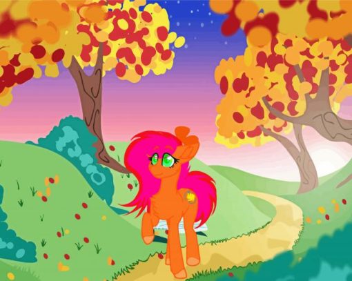 Autumn Stroll Pony Paint By Numbers